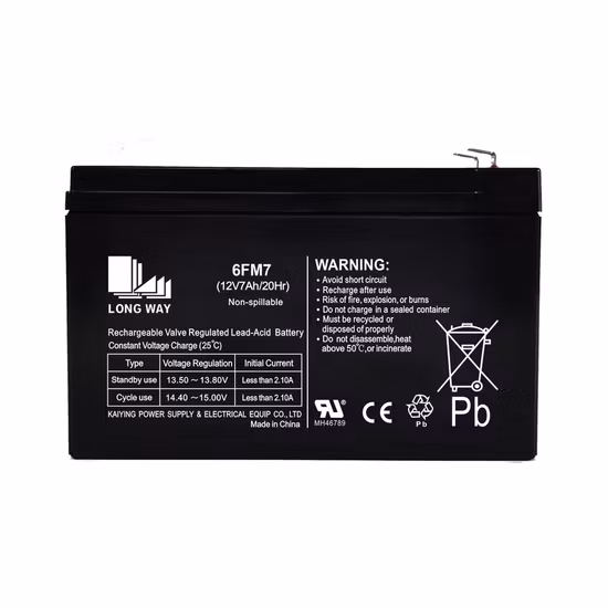 12V7ah Rechargeable Medical Equipment Lead Acid Battery